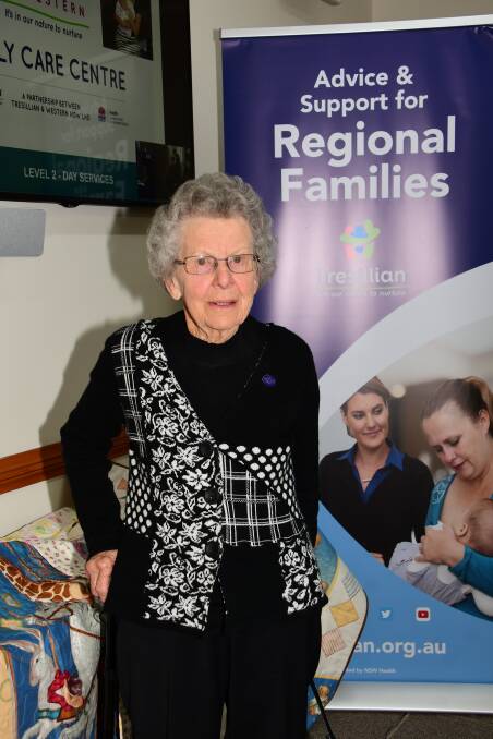 Experience: Dubbo's Peggy Brown, who trained with Tresillian in the 1950s, is pleased parents in the region now have the Tresillian in Western Family Care Centre at Dubbo for support. Photo: AMY MCINTYRE