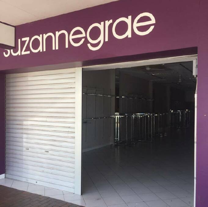 The Macquarie Street shopfront of Suzanne Grae, pictured on August 28. The women's fashion retailer had been at Dubbo for years, but it closed the store at the end of last month and the premises is available for lease.
