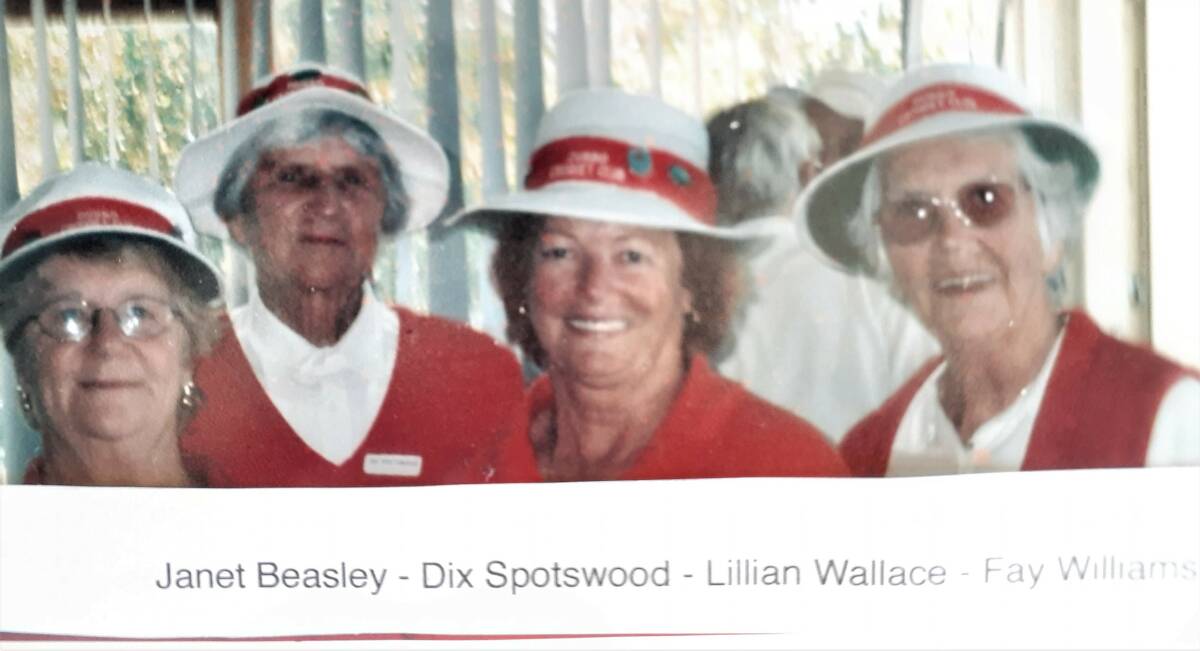 Janet Beasley- president 2007, Dix Spotswood- club coach, Lillian Wallace- club member, Fay Williams- president for 11 years during 1992-95 and 1998-2006. Photo contributed.