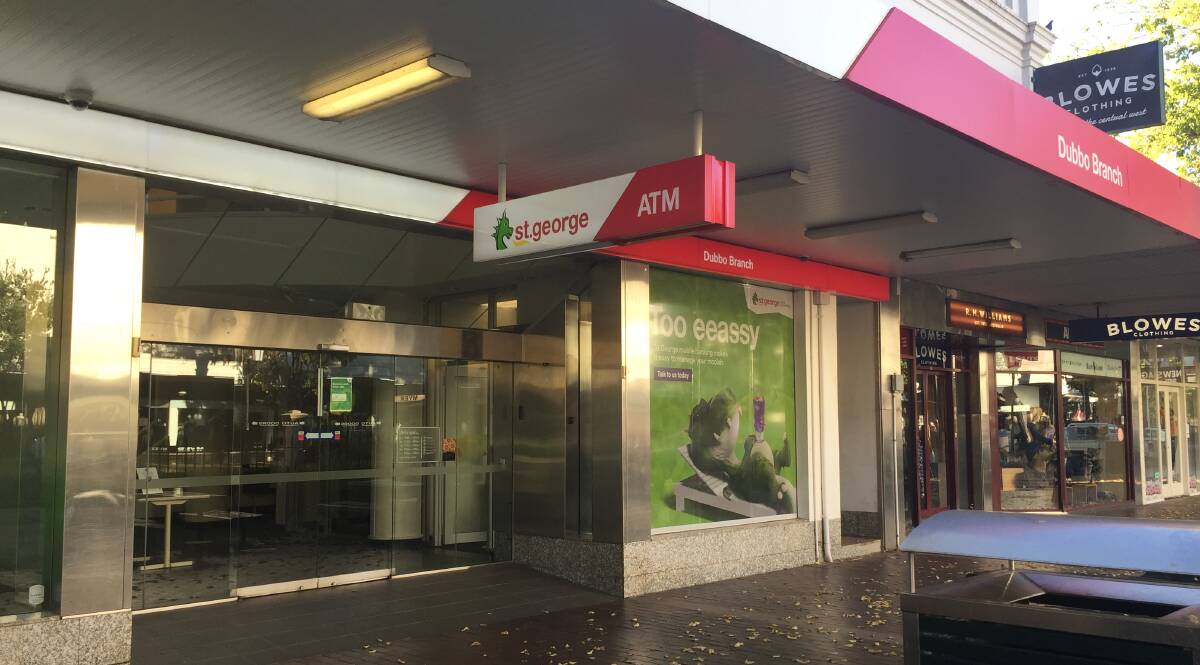 The St George branch at Dubbo, a brand of the Westpac Group, may also become the home of Westpac Bank from September. Photo: FAYE WHEELER