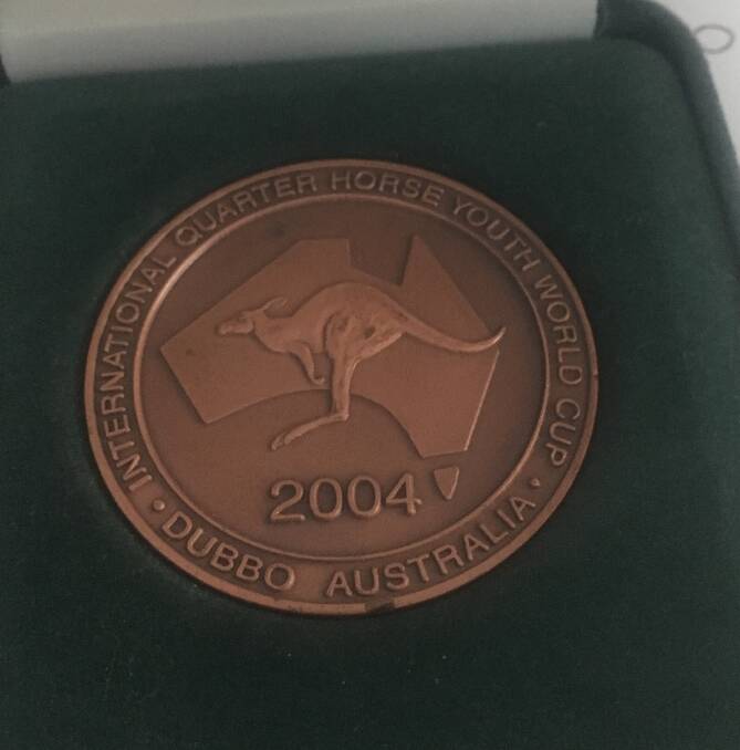 The medal presented to TJ's Catering. Photo contributed.