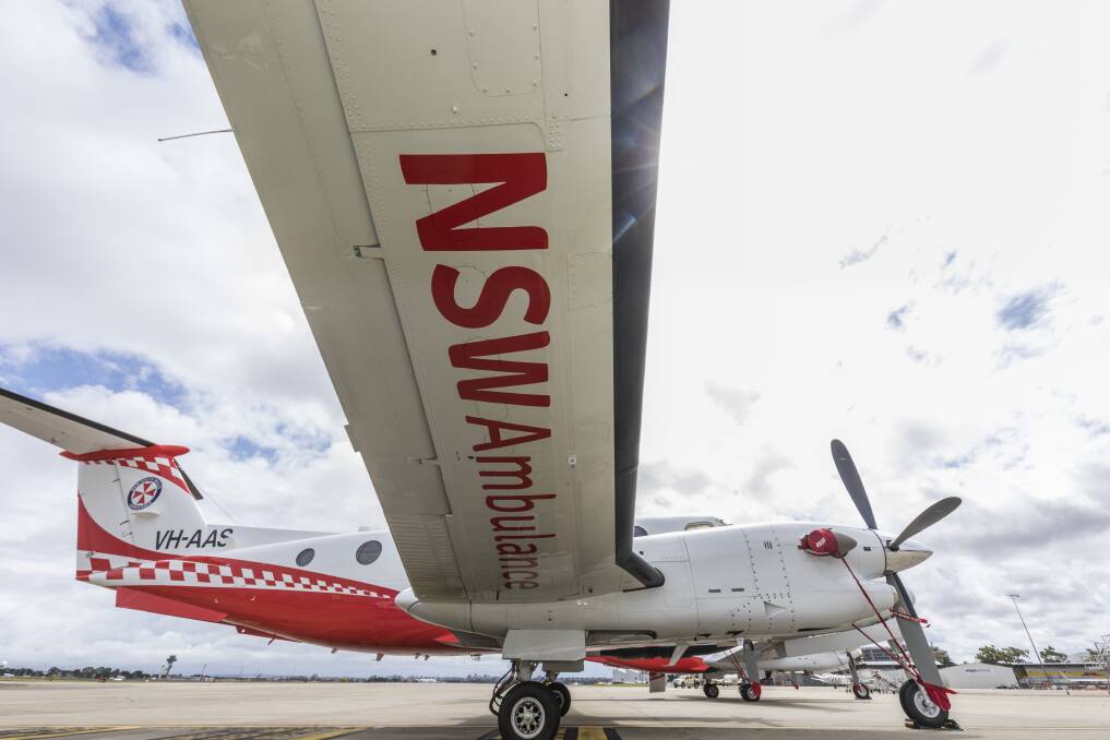 NSW Ambulance's brand new fleet of Beechcraft King Air 350C planes. Pictures contributed