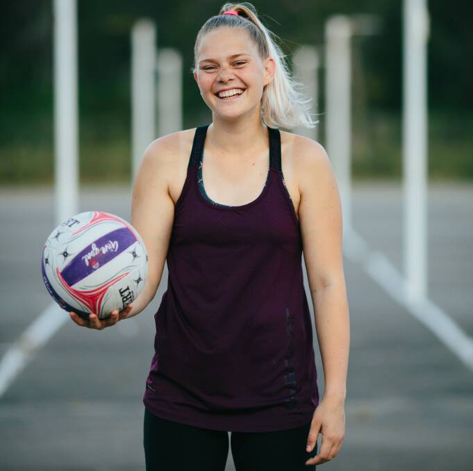 Shooting goals: Talented netballer Krystal Dallinger, formerly from Dubbo, is making the most of opportunities to realise her dreams. Photo contributed.