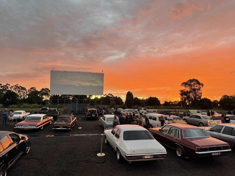 Countdown to close: Classic cars at the Dubbo Westview Drive-In screening of The World's Fastest Indian on March 5. Picture contributed.