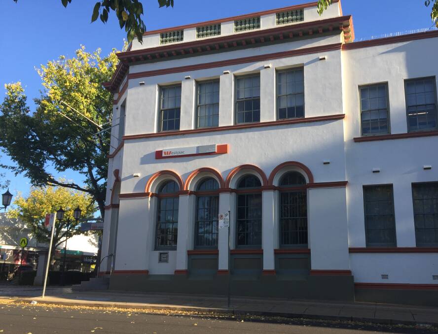 Move on the cards: Dubbo's Westpac building. The financial institution, then known as the Bank of NSW, moved to the site in 1919. Photo: FAYE WHEELER