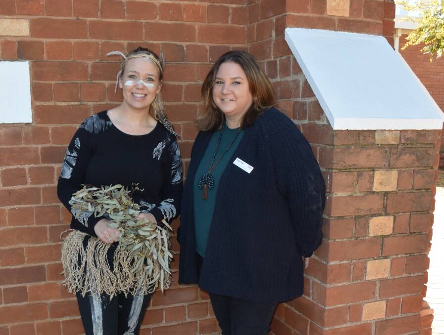 Making a difference: Uniting Permanency Support Program Family Preservation coordinator Rebbecca Smith and Uniting youth services manager Angie Weir celebrate culture at an event at Dubbo. Photo: FAYE WHEELER