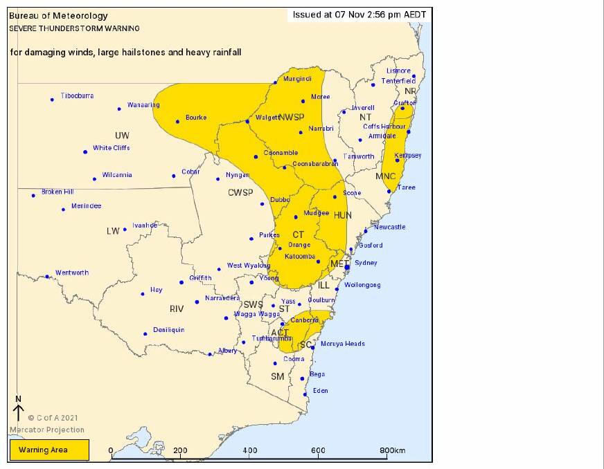 Bureau cancels warning for Central West Slopes and Plains as focus moves east