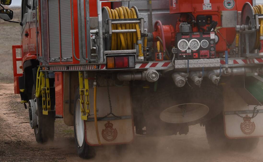 NSW Rural Fire Service truck in the field. File photo