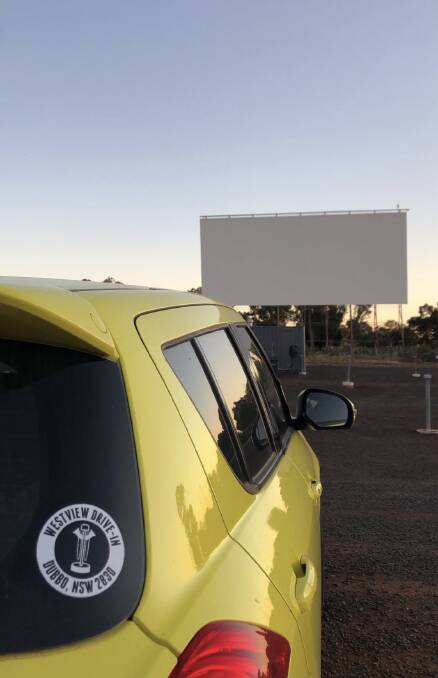 Flick the switch: Cars return to the Dubbo Westview Drive-in for the first time this year after the easing of coronavirus restrictions. Photo contributed.