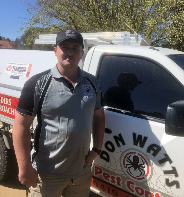Prepared: Don Watts Pest Control co-owner Kyle Watts is readying for a spring surge in mice. The plague had him working long hours earlier this year. Photo contributed.