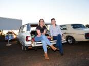 Iconic experience: Bec Taylor and Kim Howard in October 2020 at the 50th anniversary of the drive-in's opening. The Dubbo Westview Drive-In is showing a range of movies in its final weeks. Picture: AMY MCINTYRE