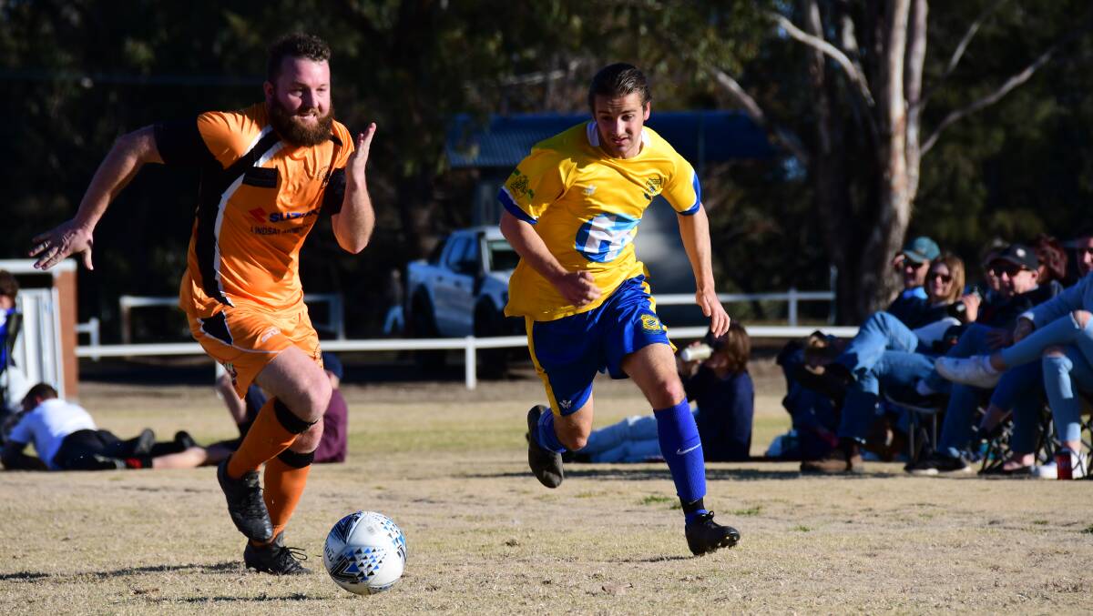 Club veteran James Leonard, pictured here in the previous round, was a standout during the Bulls' defeat of Macquarie United. Photo: Amy McIntyre.
