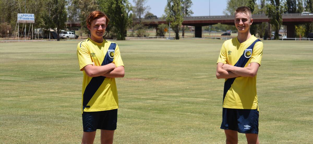 READY TO TRAIN: Kane Settree and Brayden Smith will round out the Western contingent headed to the UK this week.