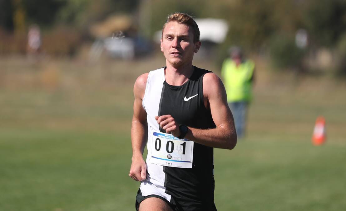 Racing Ahead: Josh Torley, seen here competing in Bathurst, is the front-runner in the regional running hampionships. Photo: Phil Blatch.
