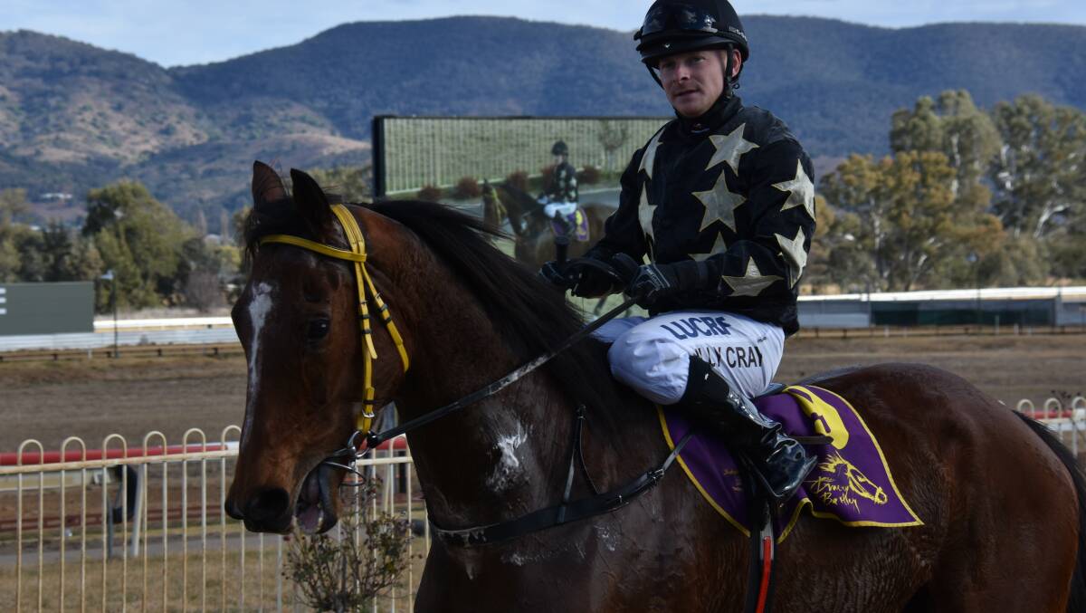 TRIFECTA: Outta Space, pictured earlier in the year in a win in Mudgee, completed a strange trifecta for Bryan Dixon. PHOTO: JAY-ANNA MOBBS