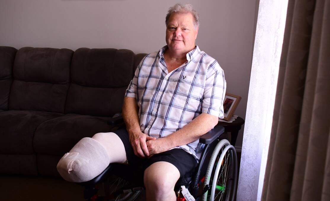 BENEFICIARY: Former truck driver Raymond Smith has hit a number of roadblocks since his amputation in January. PHOTO: Amy McIntyre.
