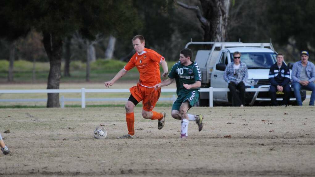 FLASHBACK: Tim McLachlan playing for the Dubbo Bulls in 2012 during the Western Premier League, the competition hasn't been held since the grand final that year. PHOTO: JOSH HEARD.