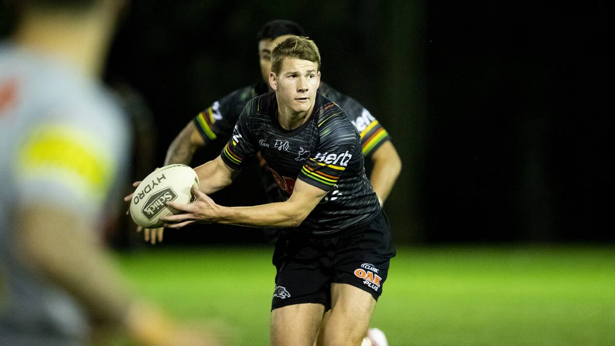ON THE RISE: Matt Burton training with the Panthers during the 2019 season. Photo: PENRITH PANTHERS.