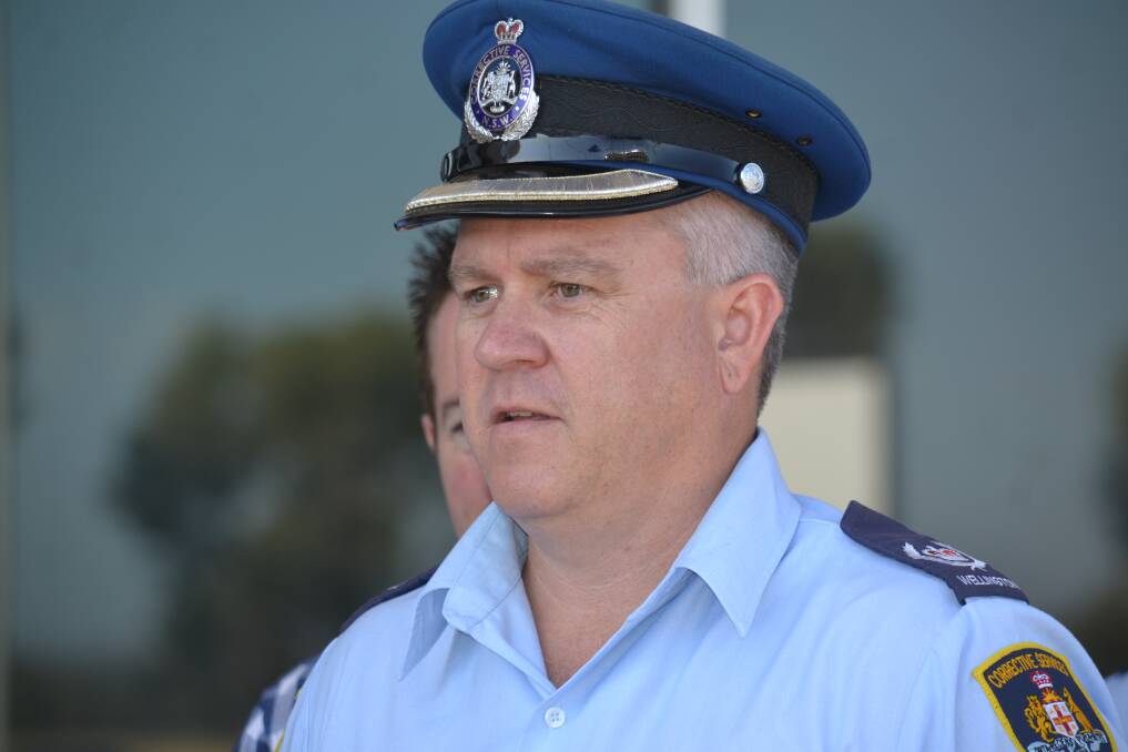 Recognised: MOS Justin Quinn speaks about National Corrections Day. Photo: Daniel Shirkie.