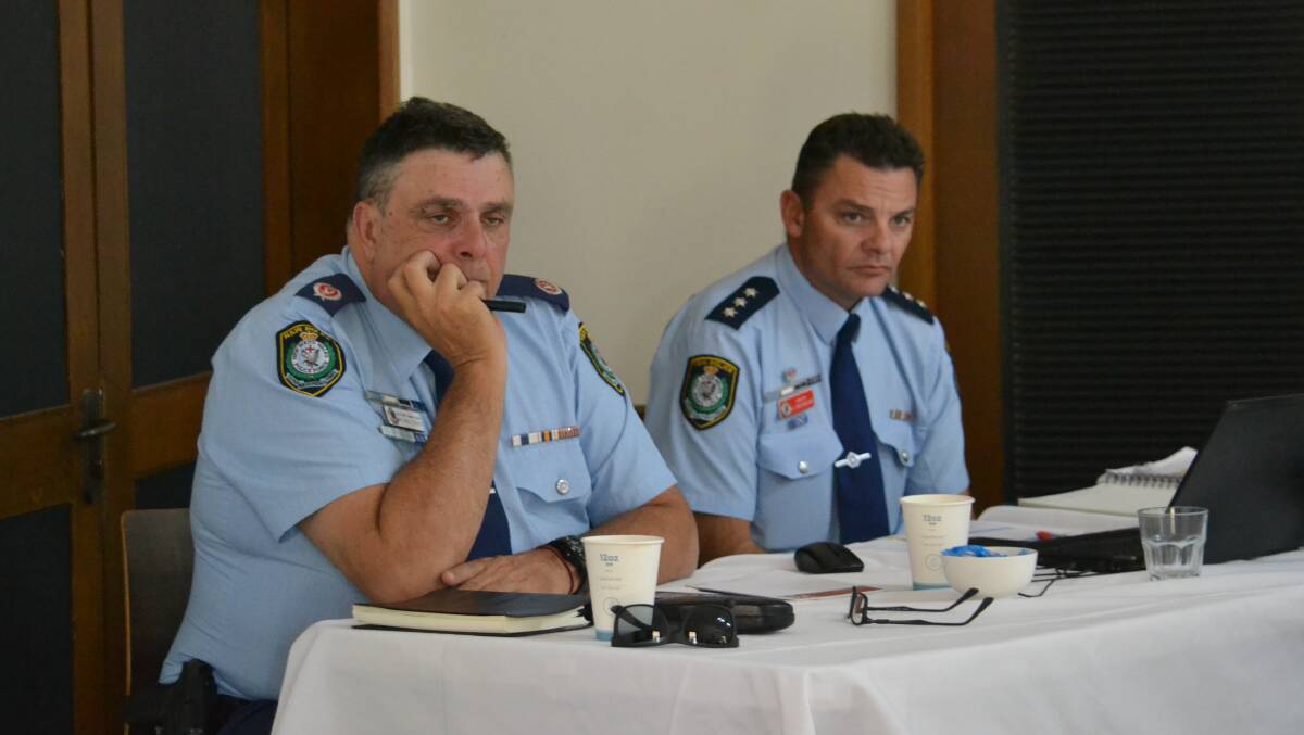 Western Region Traffic Tactician Inspector Ben Macfarlane during the meeting in Dubbo. Photo Daniel Shirkie.
