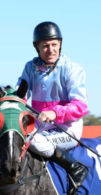 Jockey Ken Dunbar, pictured earlier in his career.