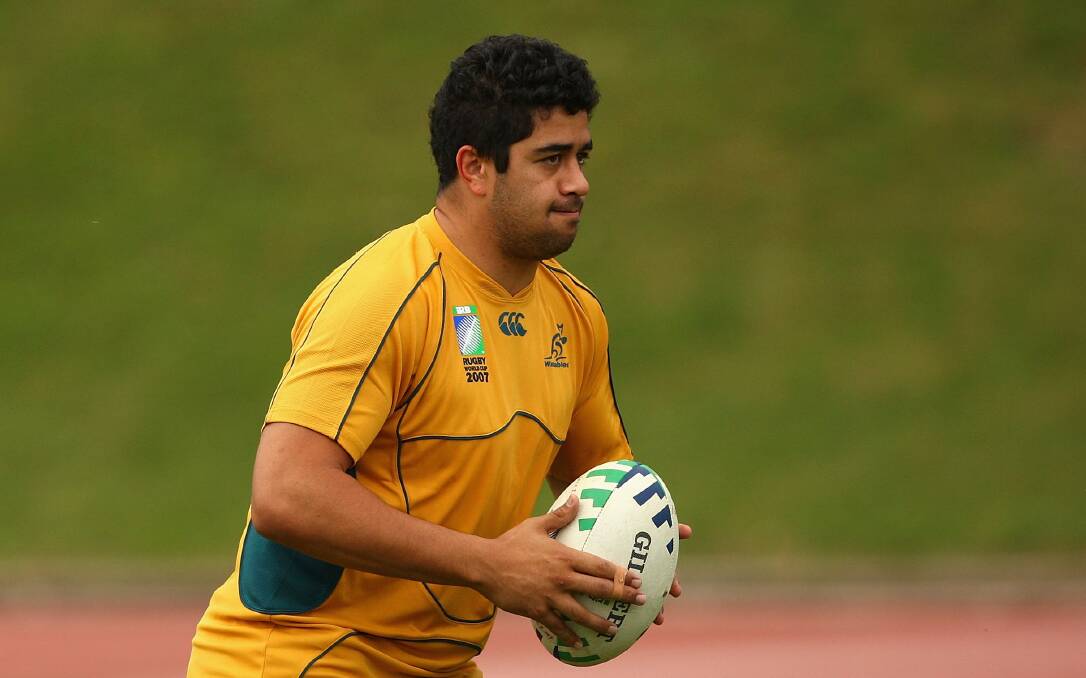 Morgan Turinui, pictured during his playing career, is now in the top job at the Classic Wallabies and can't wait to get to Coonamble. PHOTO: RUGBY AUSTRALIA.
