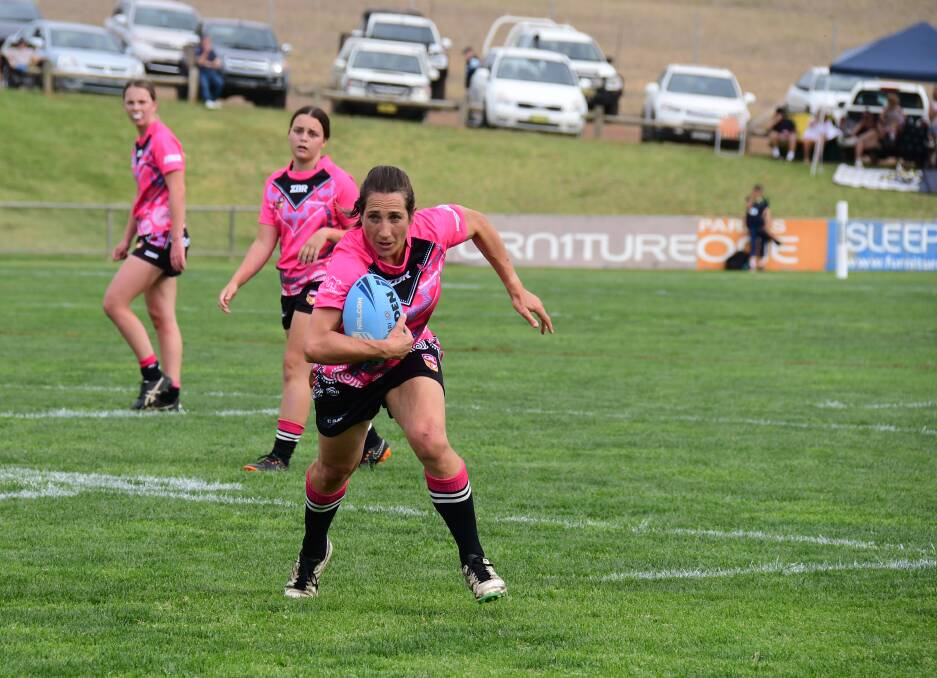 HAUL: Bec Smyth, seen in action last year, picked back up where she left off and scored five tries in the opening round. PHOTO: NICK GUTHRIE.