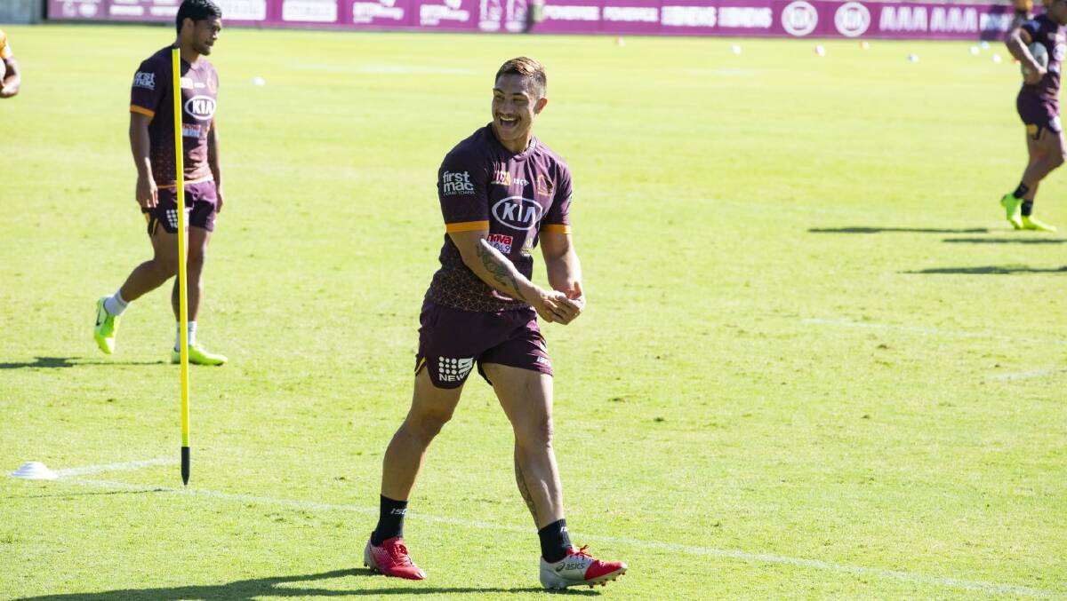 BACK IN: Kotoni Staggs made a triumphant return in the Broncos' last round. PHOTO: BRISBANE BRONCOS.