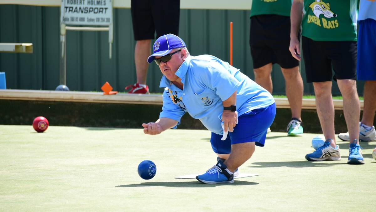 BACK AT IT: Bowls Manager Anthony Brown in action back in March, before the lockdown took place. PHOTO: AMY MCINTYRE.