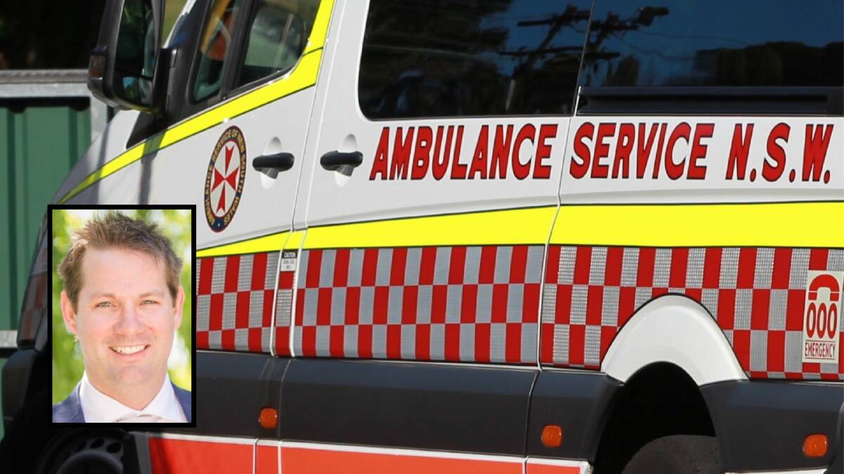 Worrying: Ambulance New South Wales and Dr. Brennan Mills (inset) have both shown concern over the research. Photo: File.