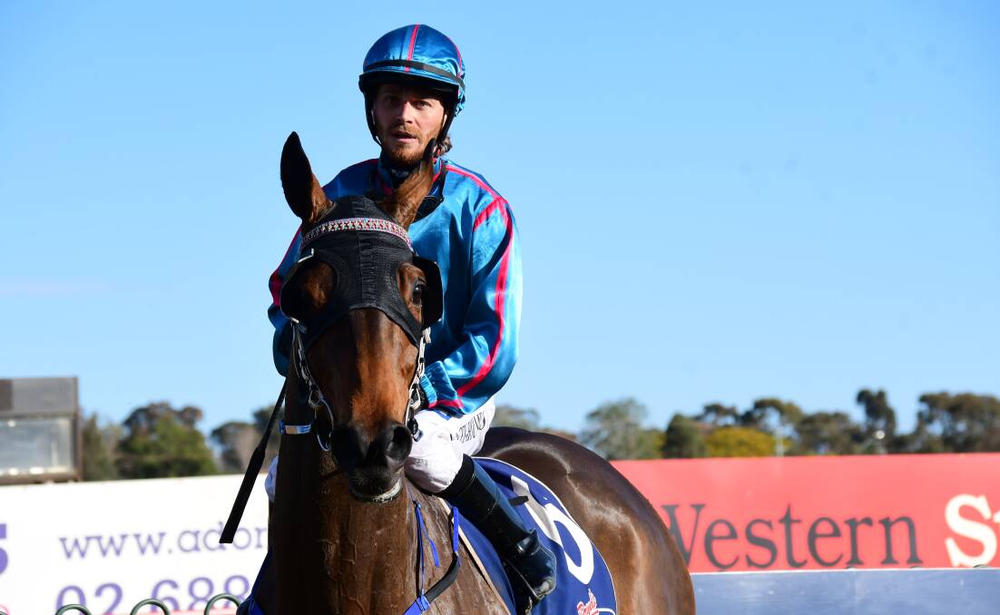 Starting: Jake Pracey-Holmes, pictured at Dubbo Turf Club, will ride for Clint Lundholm in the opener on Saturday.