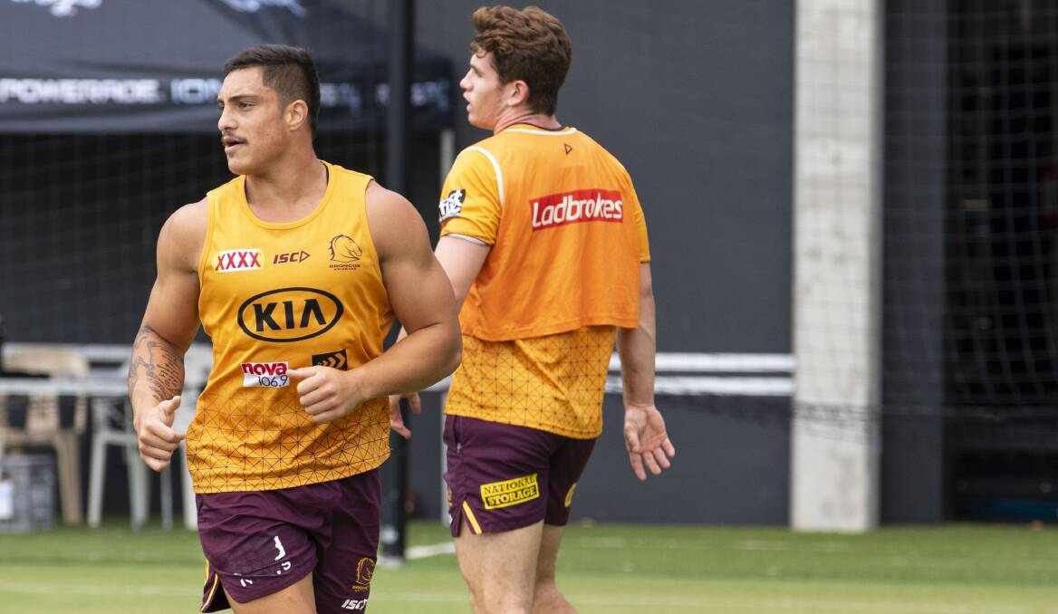 LOCKED IN: Kotoni Staggs has declared he will pursue a future with the Broncos. Photo: BRISBANE BRONCOS.
