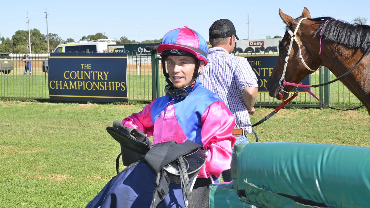FAMILIAR FACE: Jake Pracey-Holmes, pictured after his sensational win atop Stoneyrise, will ride Dad's Boy for Kody Nestor again on Monday. PHOTO: BELINDA SOOLE.