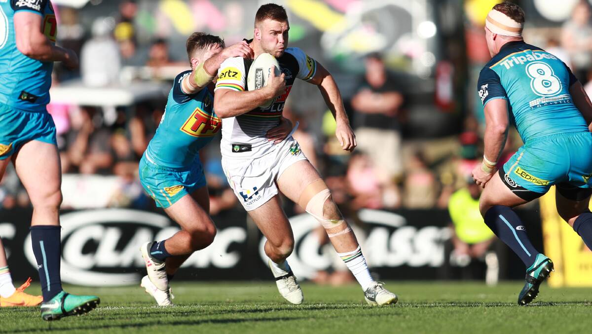 UNCERTAIN FUTURE: Kaide Ellis, pictured in his debut, will finish up his contract by the end of 2020. PHOTO: PENRITH PANTHERS.