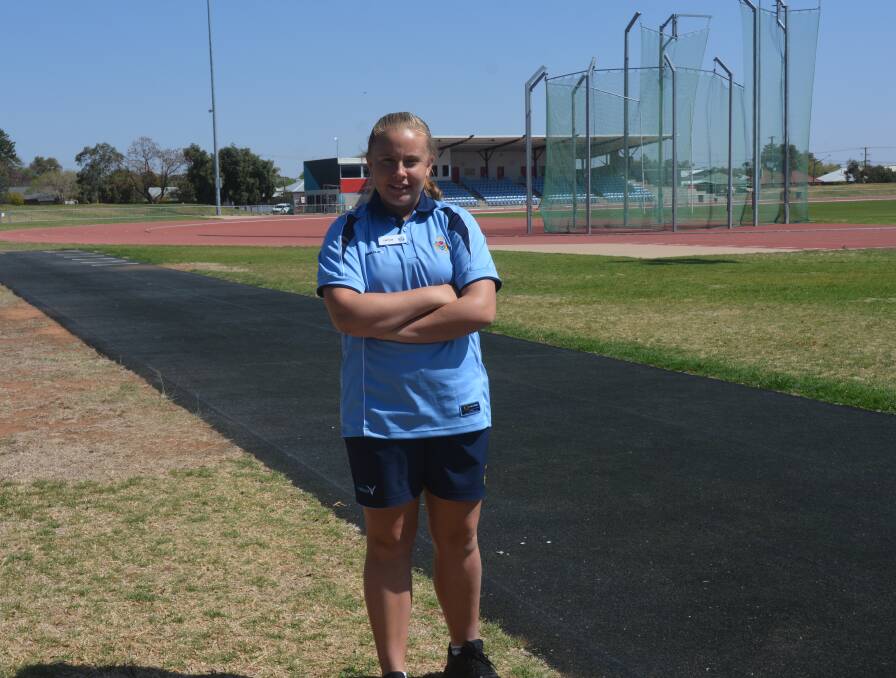 Honoured: Xanthie Chatfield, who'll captain the Western Primary School Athletics team at the end of the month in Sydney. Photo: Daniel Shirkie.