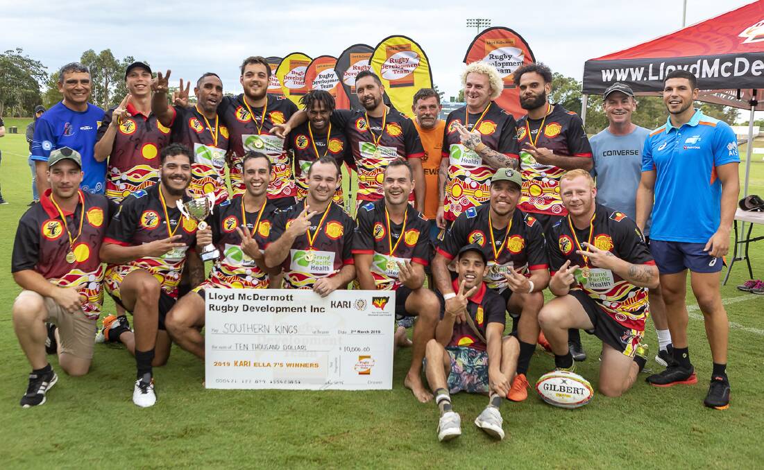 HIGH BAR: Kids at the Kari Ella 7's this year will be looking to follow in the footsteps of The Southern Kings. Photo: LLOYD McDERMOTT RUGBY DEVELOPMENT TEAM