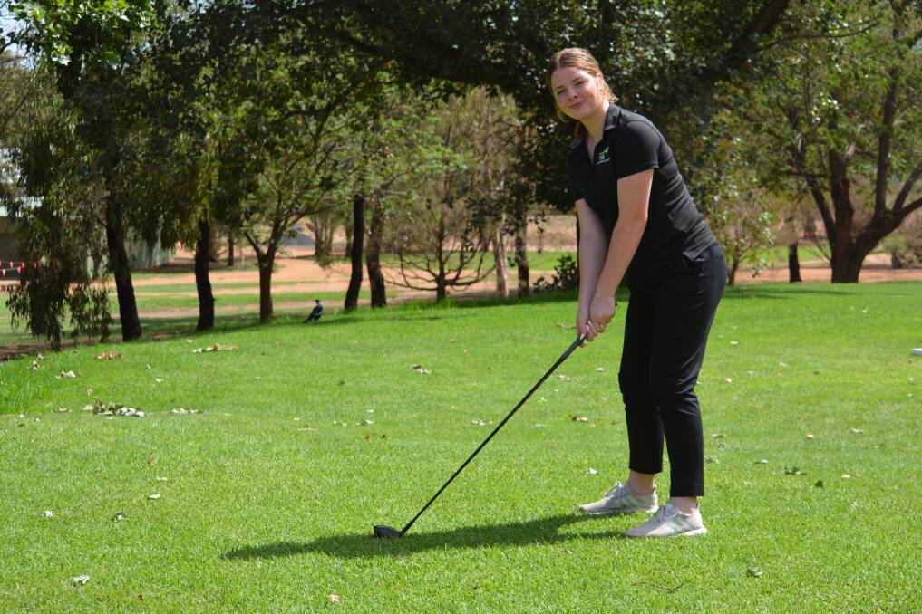 RISING STAR: Ella Murray will spend a lot of time at the Dubbo Golf Club over the next month as she prepares for the NSW Women's Open. 