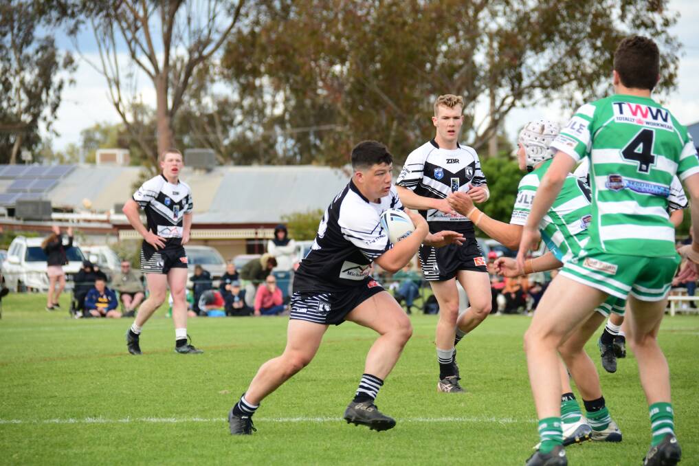 JUNIOR TALENT: Forbes' Jack Hartwig puts in a step during the 2020 Western Youth League grand final. PHOTO: AMY MCINTYRE.