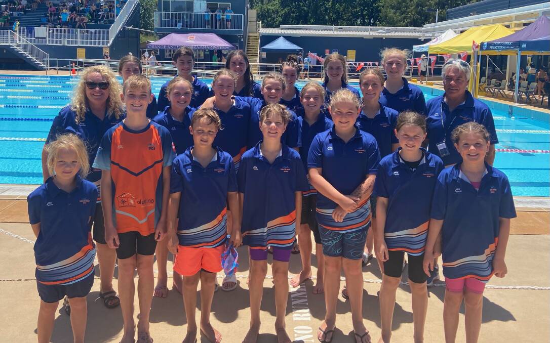 TOP SPOT: The Dubbo Swimtech Team that represented their club at the regional in Orange across the weekend. PHOTO: DUBBO SWIMTECH CLUB.