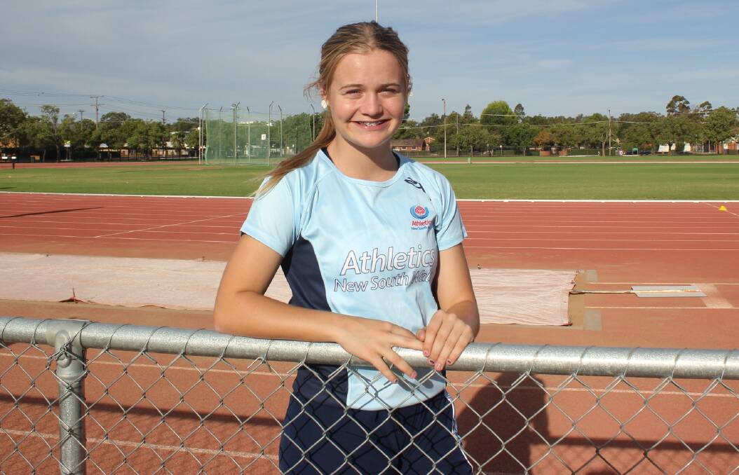 Millie Gooch is headed to the Athletics Australia Junior Championships from April 1-8 - just five months after undergoing surgery to repair her ACL. Photo: JENNIFER HOAR