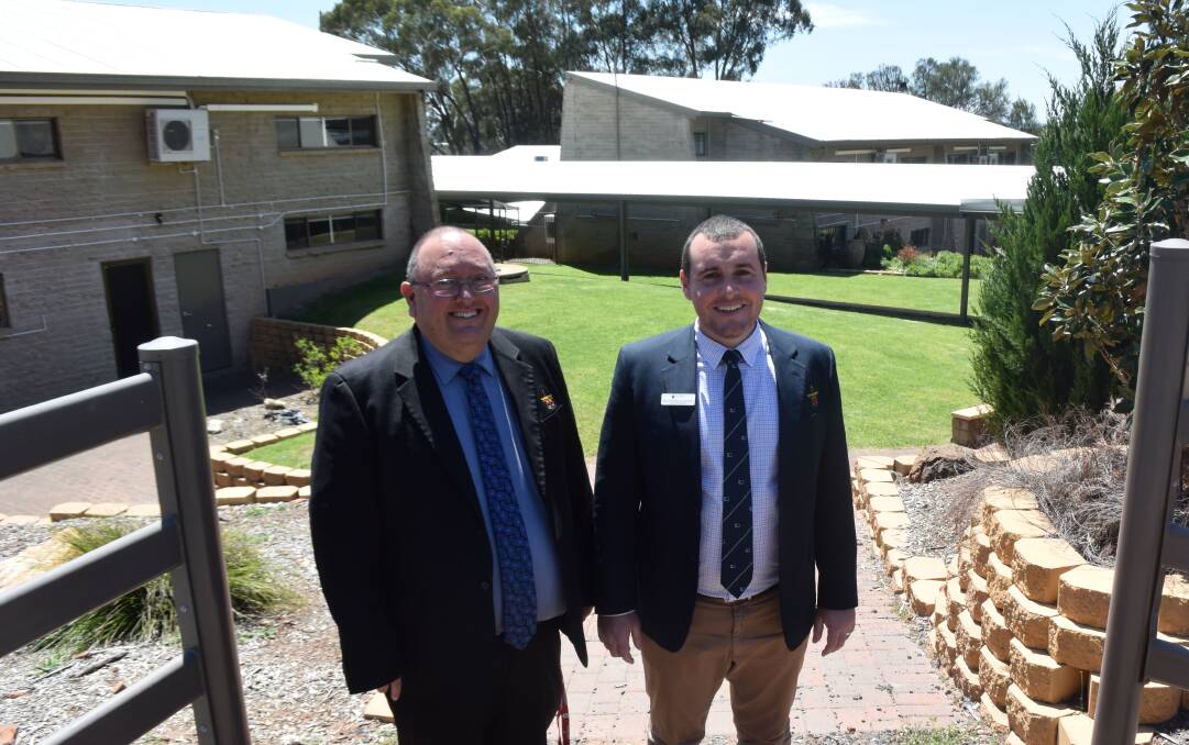 SOMETHING NEW: Macquarie Anglican Grammar School headmaster Craig Mansour and head of boarding Tim Chalmers at Vista Lodge.