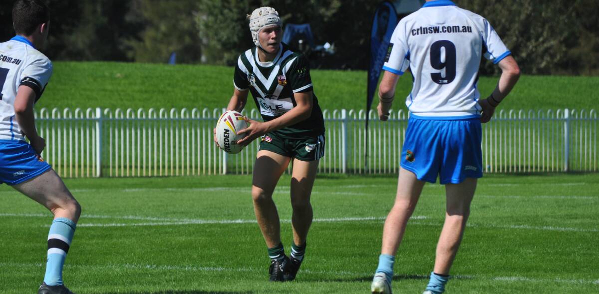 ON THE RISE: Braye Porter starred at fullback in his first Western Rams Country Championship campaign. Photo: NICK MCGRATH