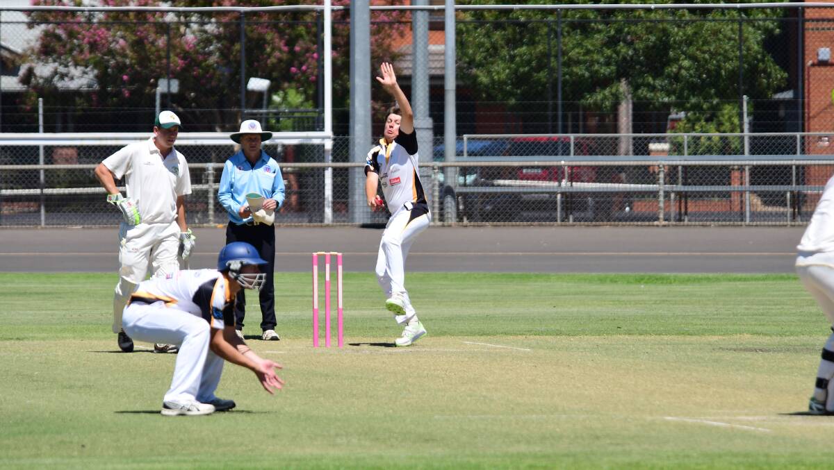 APPLYING PRESSURE: Bailey Edmunds took 2/47 from his 12 overs to help the Tigers defeat Souths on Saturday. Photo: BELINDA SOOLE