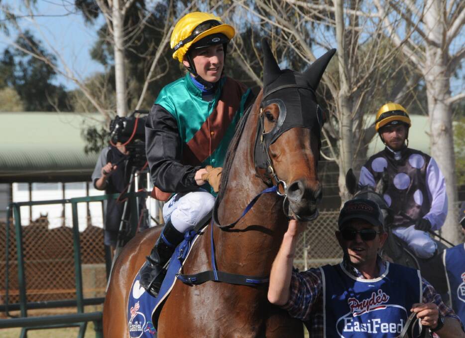 GOOD KARMA: Cowboys Karma after a win at Dubbo. Photo: NICK GUTHRIE