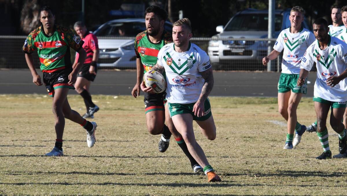 UNSTOPPABLE: Jyie Chapman's quadruple led CYMS to a stunning 74-6 win over Dubbo Westside at No. 1 Oval on Sunday. Photo: AMY MCINTYRE