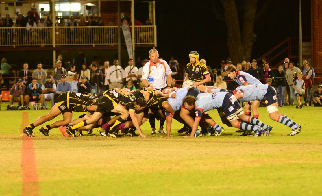 The Rhinos and Roos in action in the Blowes Clothing Cup back in 2017.