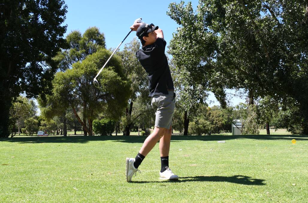 CHANGING FACE OF GOLF: Dubbo junior Harrison Montague shows off his swing at a recent outing at Dubbo Golf Club. Photo: AMY MCINTYRE