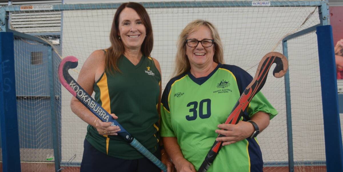 Tracey Hardie-Jones and Helen McGee hope to see the Dubbo Blue Jays return to Premier League Hockey one day. But first, they say the game needs to grow in size and strength locally. Photo: JENNIFER HOAR