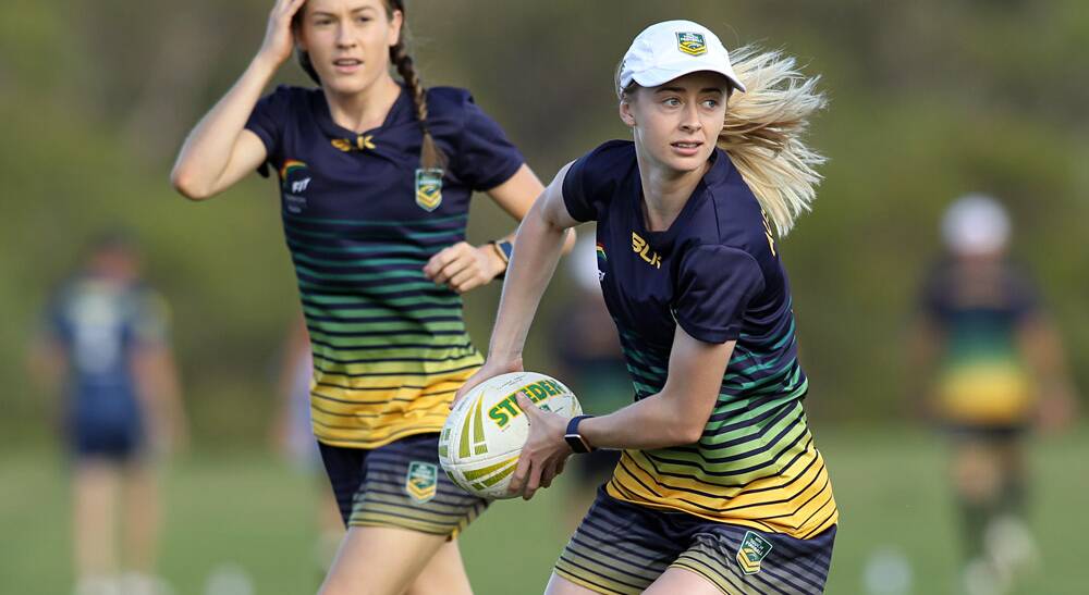 New Dubbo resident Madi Crowe at a recent training run for the Australian open women's touch team. Photo: GLEN EATON