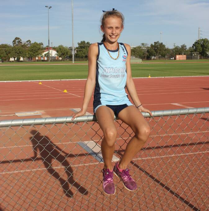Decorated runner Ella Penman is headed to her first Athletics Australia Junior Championships at just 12 years old. Photo: JENNIFER HOAR